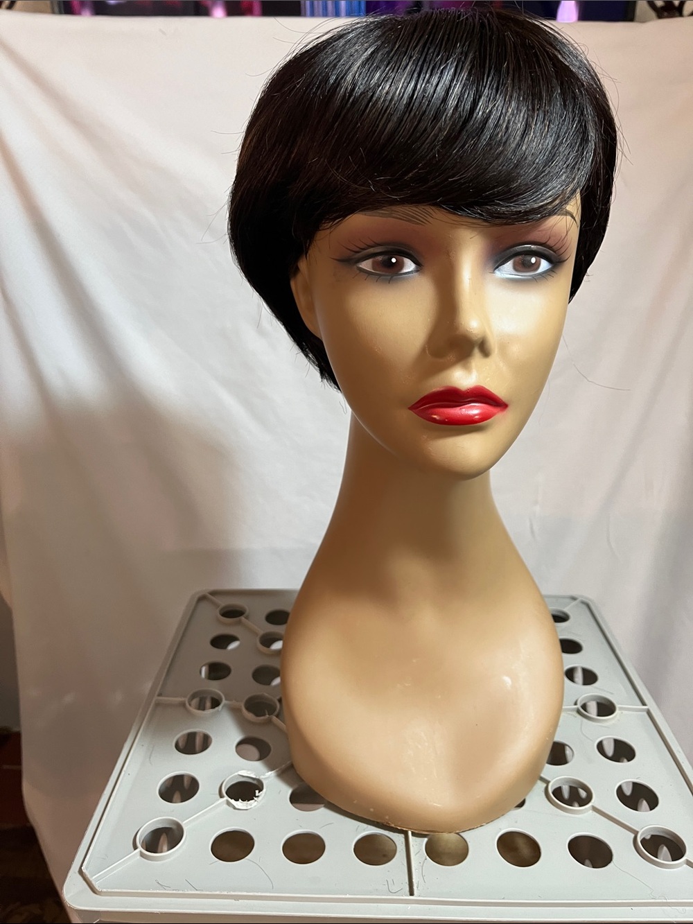 Short Pixie Wig - Black -